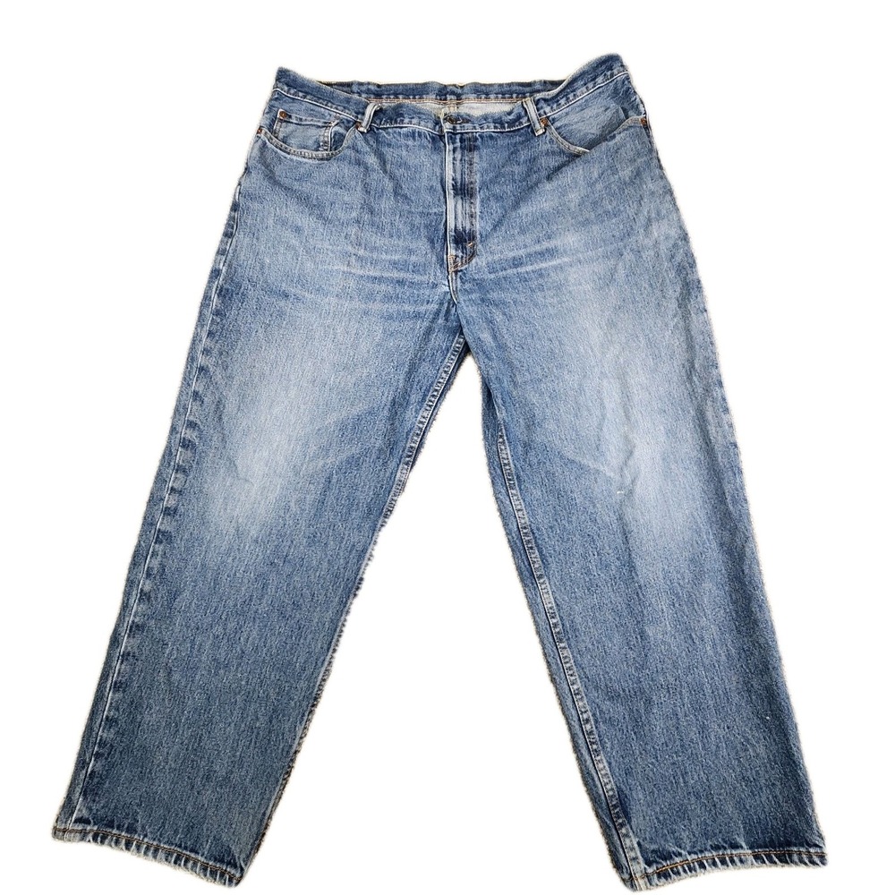 Levi's 560 Jeans Mens 44x30 Comfort Fit Tapered Leg Blue Denim Y2K Baggy Grunge